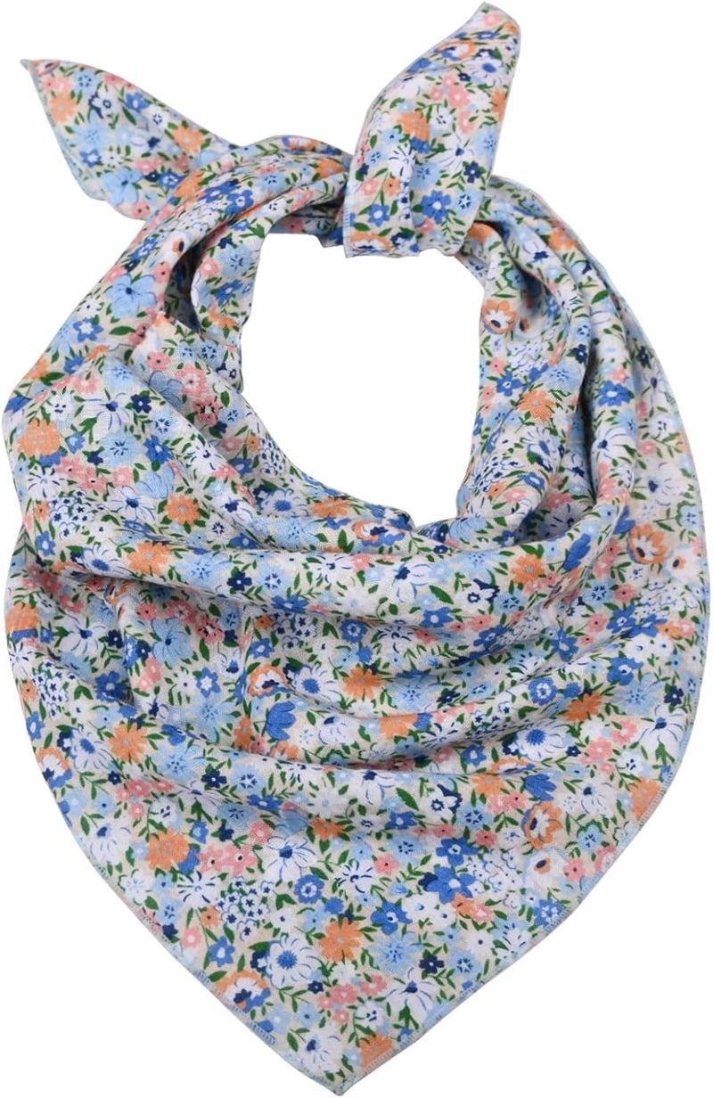 Acigbetter 2 Pack Soft Cotton-Blend Bandana for Women and Men, 21.6''x 21.6'' Neck Head Scarf Summer Thin Bandana Headband - Image 2
